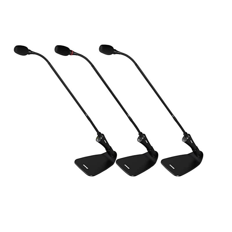 CVG18BC Gooseneck Condenser Microphone 18Inch Inline PreAmp Flange Mount Cardioid Black