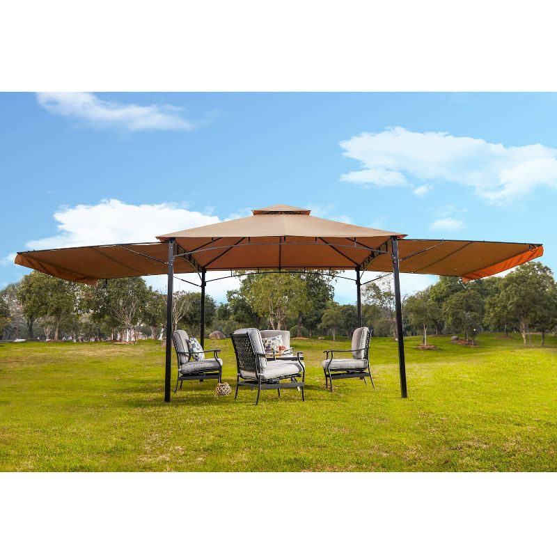 10' x 10' Patio Gazebo with Sunshades - Patio Festival