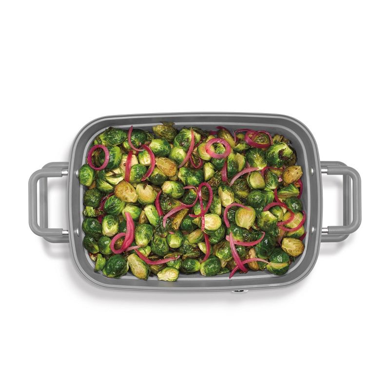 Cuisinart STACK5 Multifunctional Grill Slow Cook  Bake Saute and Steam - Cream and Gray - GR-M3