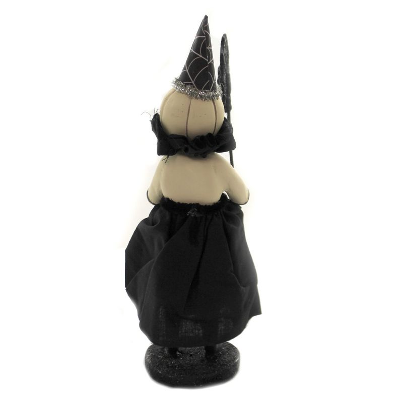 Heather Myers 9.0" Pumpkinetta Pumpkin Head Spider Web  -  Decorative Figurines