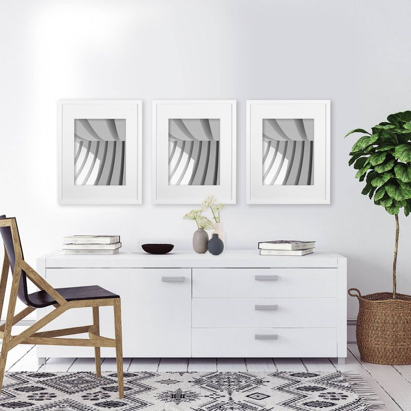 11" x 14" Matted Wood Frame White - Made By Design™