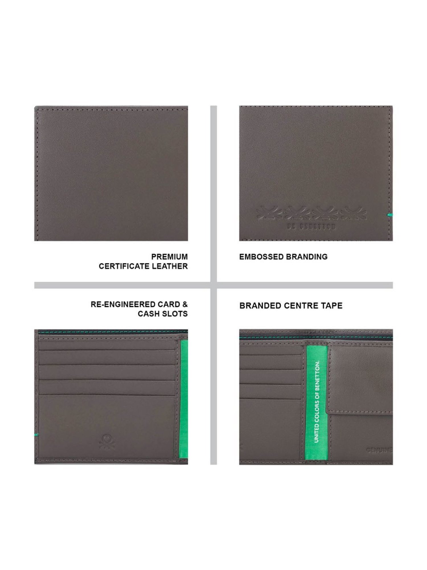 THE HOLISTIK Revival Black & Maroon Casual Leather Bi-Fold Wallet for Men