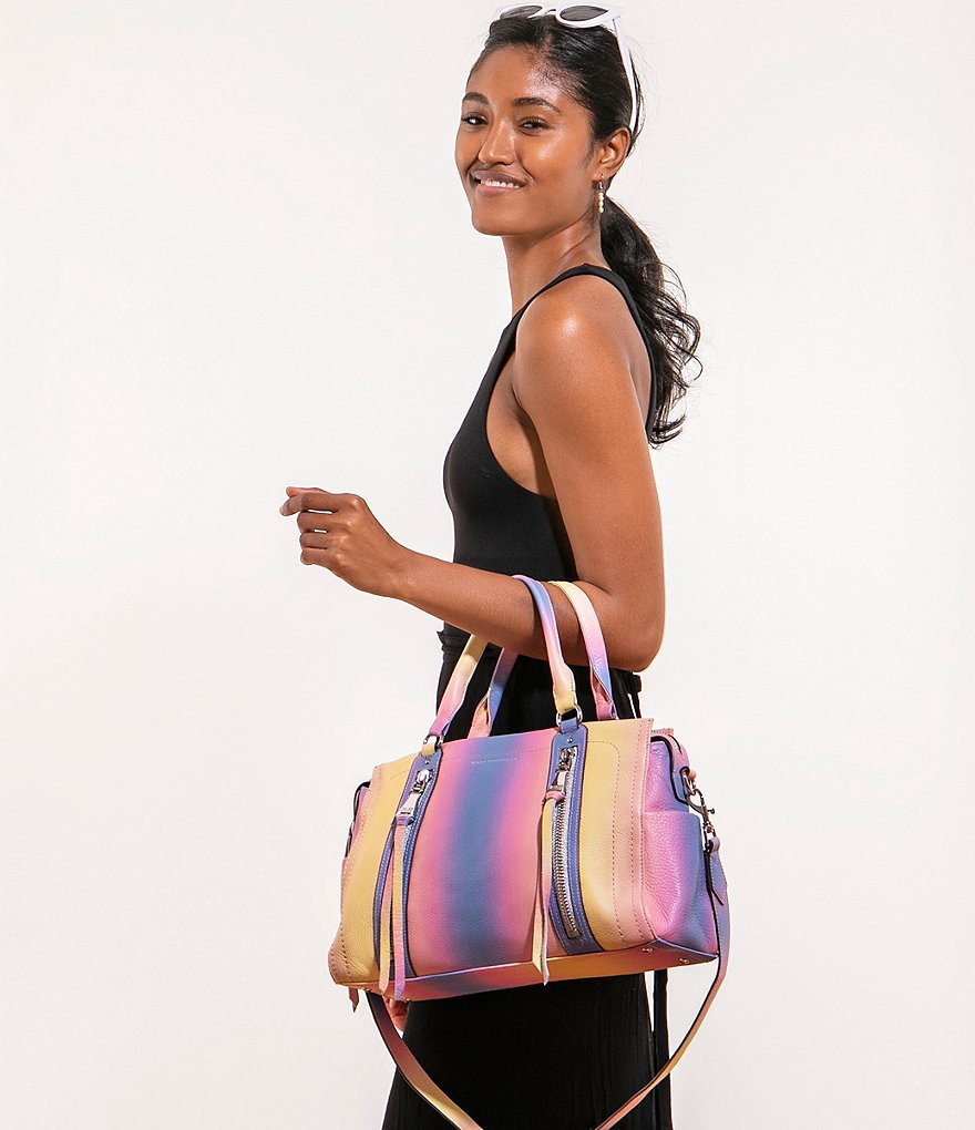 Aimee Kestenberg Zip Me Up Triple Entry Ombre Satchel Bag