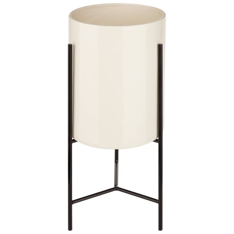 3 Legs Mid-Century Modern Ceramic Pot Plant Stand - Gallery Solutions