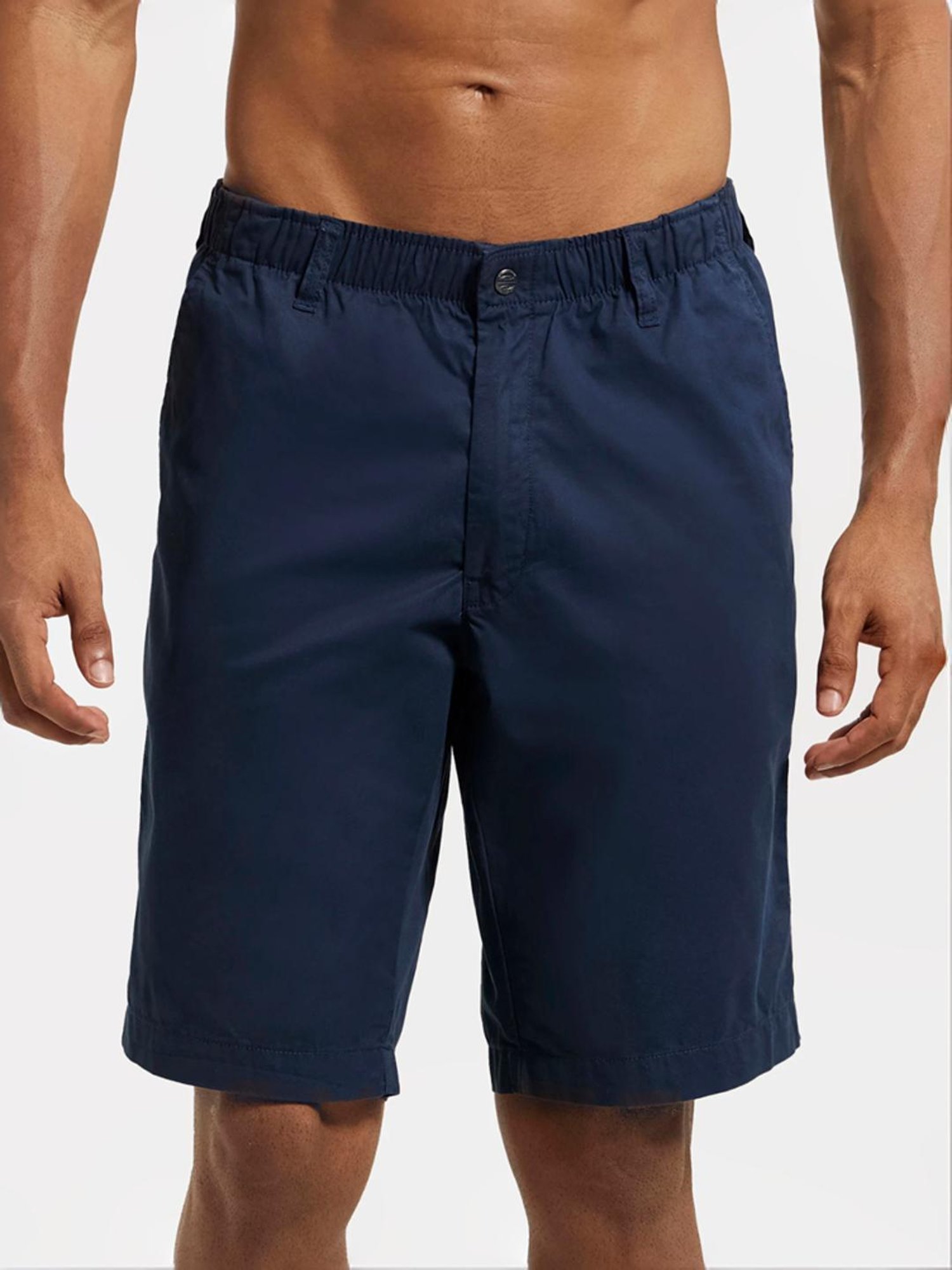 Jockey 1203 Blue Super Combed Mercerised Cotton Shorts with Side Pocket