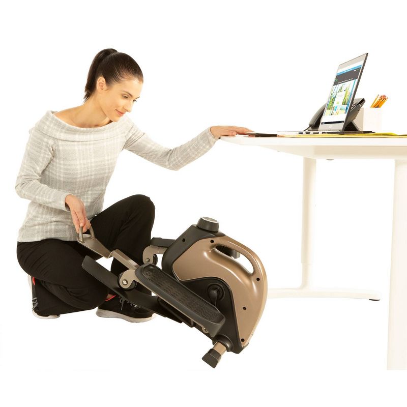 Exerpeutic Exerwork Bluetooth Desk Elliptical Machine