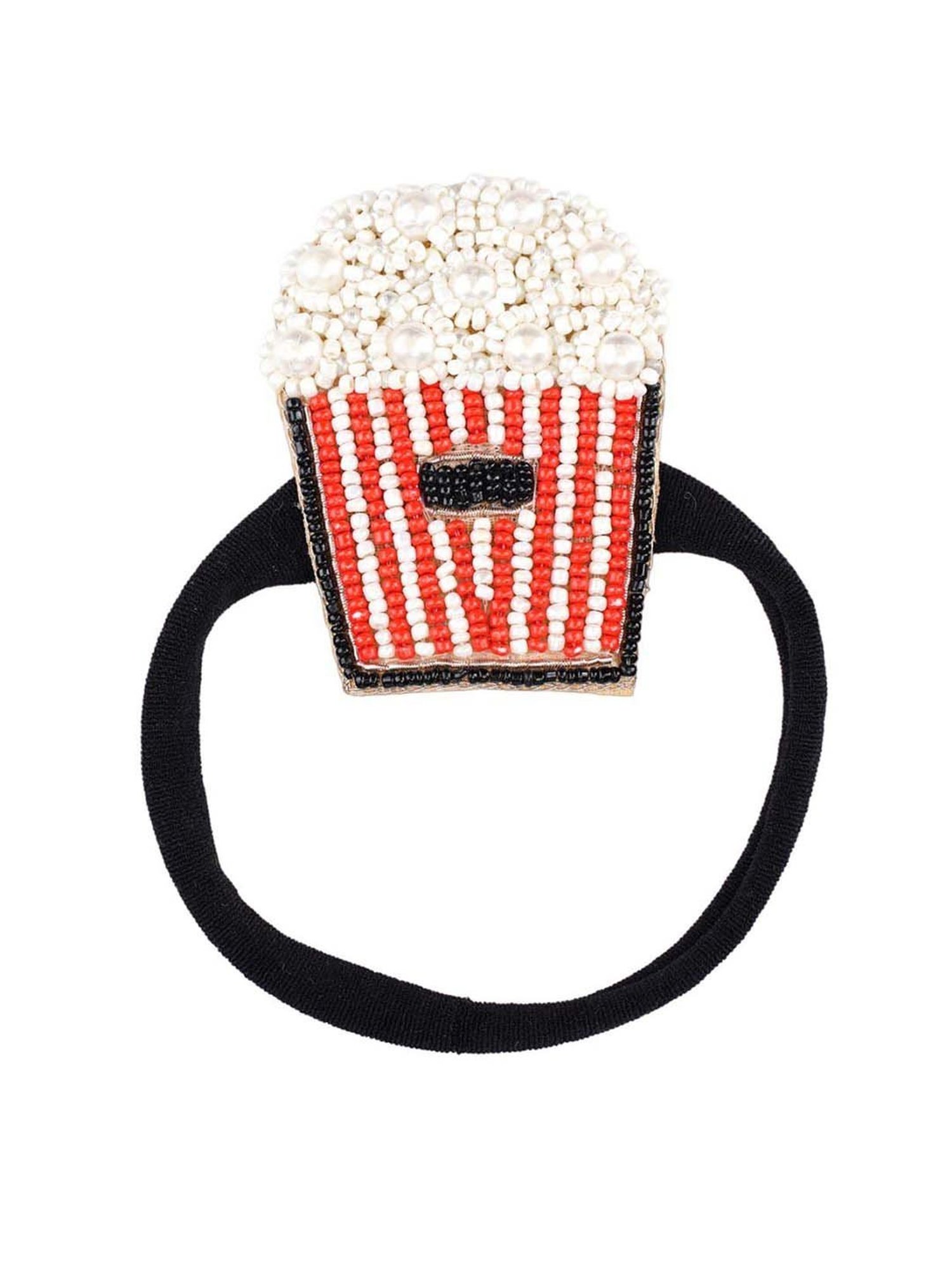 Choko Red Embellished Hair Band