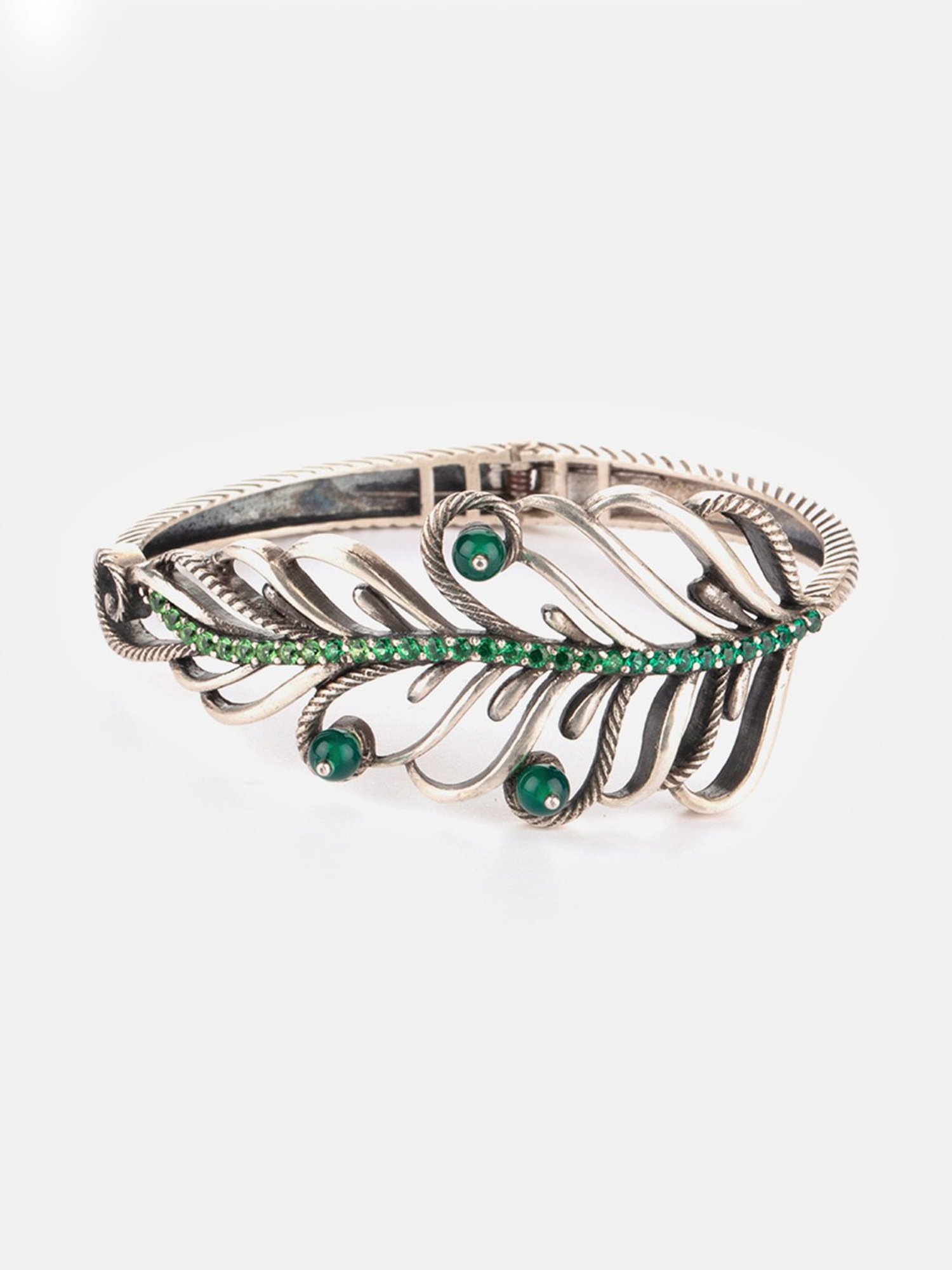 Shaya 92.5 Sterling Silver Unravel Oxidized Bracelet for Women