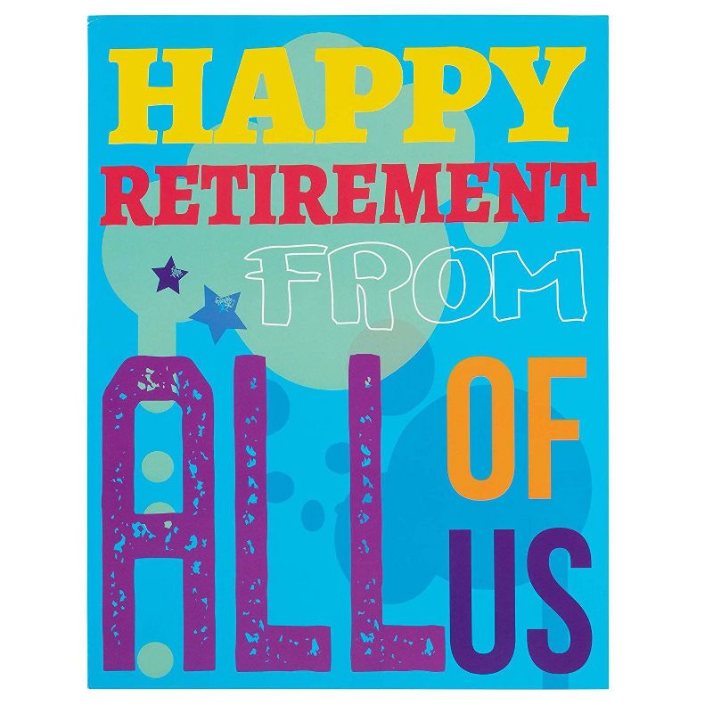 3-Pack Large Jumbo Retirement Farewell Cards with Envelopes, 8.5 X 11 inches Letter-Size for Coworkers, Employee, Boss, 3 Designs