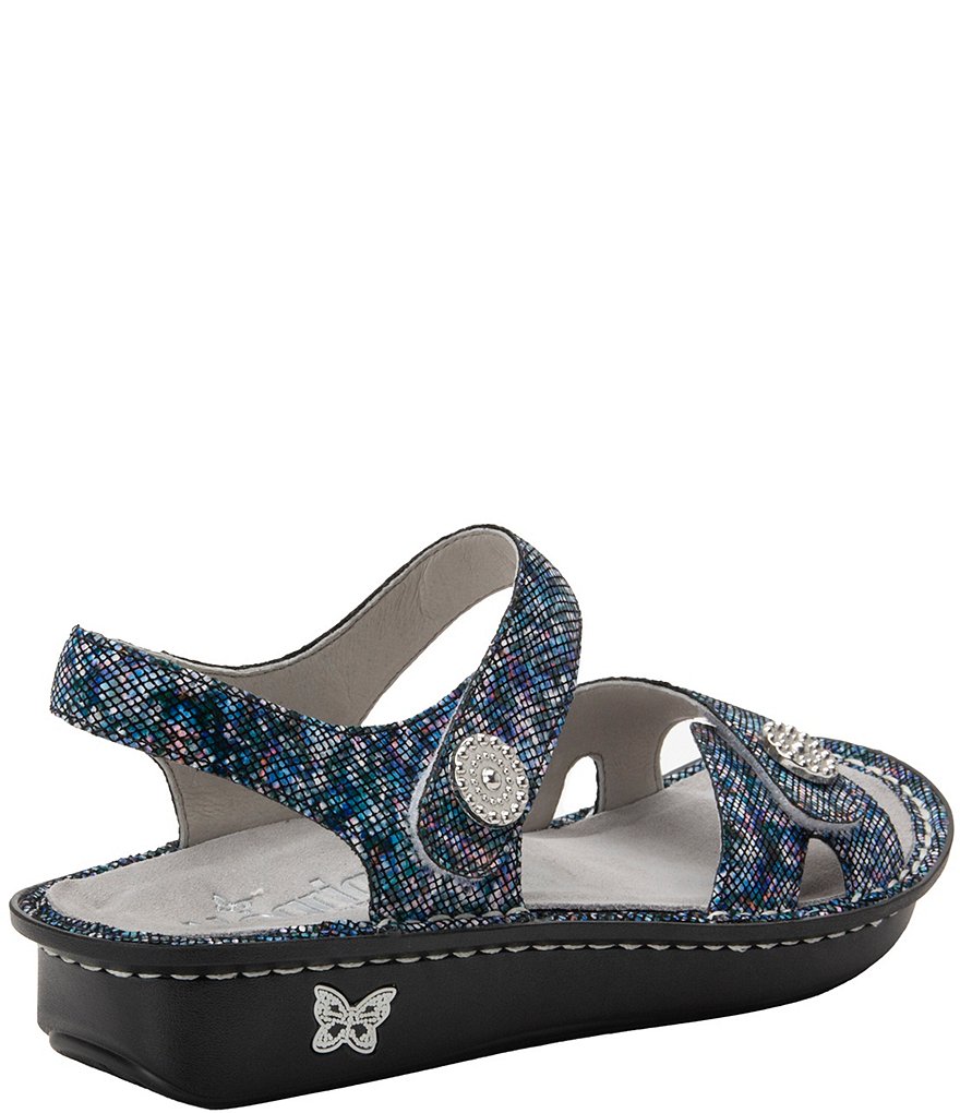 Alegria Vienna Net Neutrality Printed Leather Sandals