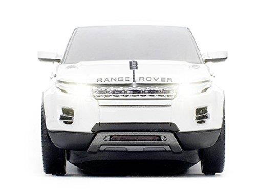 Click Car CCM-RANGEROVER-WHITE Range Rover Evoque Wireless Optical Mouse, White