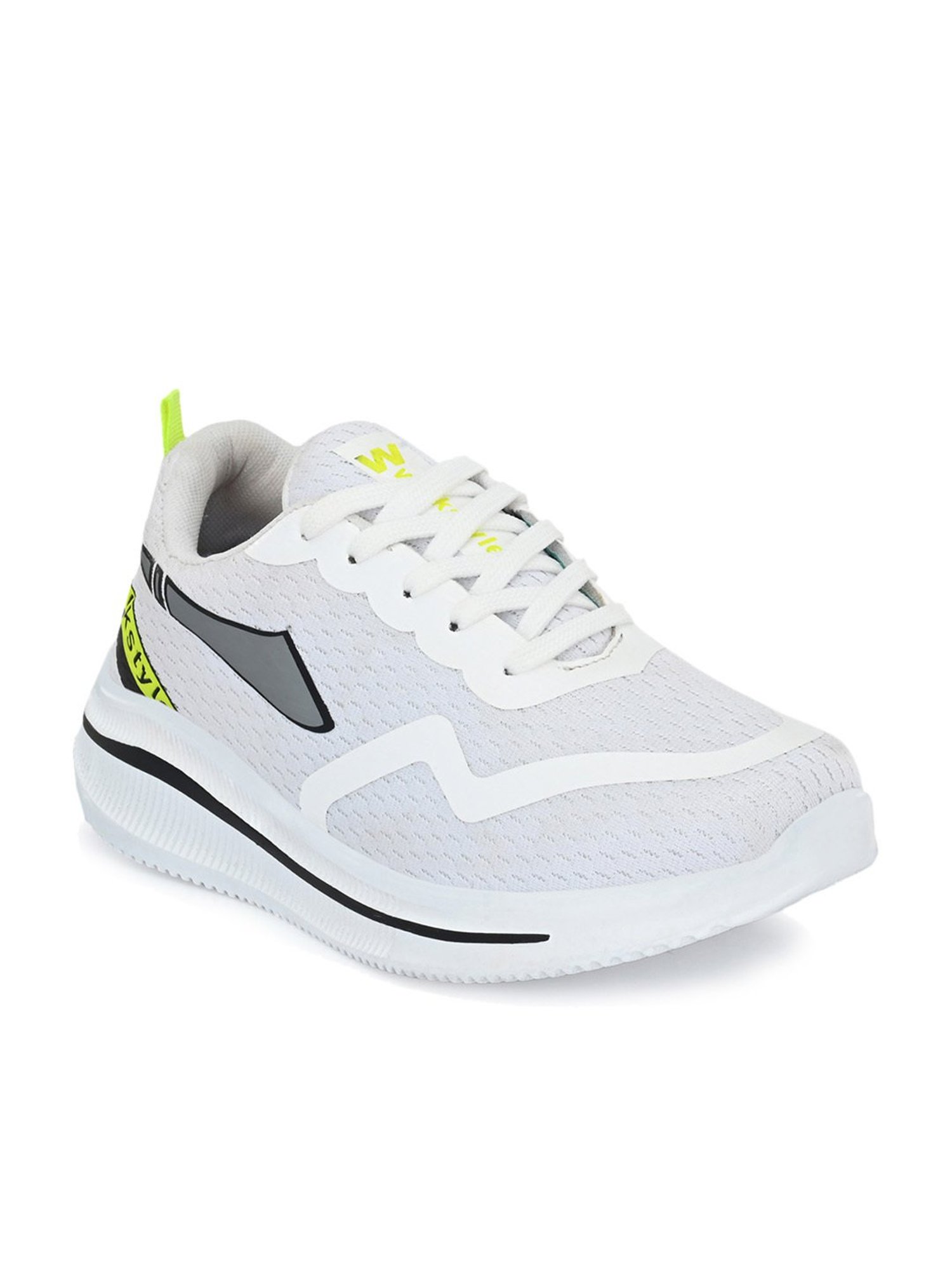 Walkstyle by El Paso Men's White Running Shoes