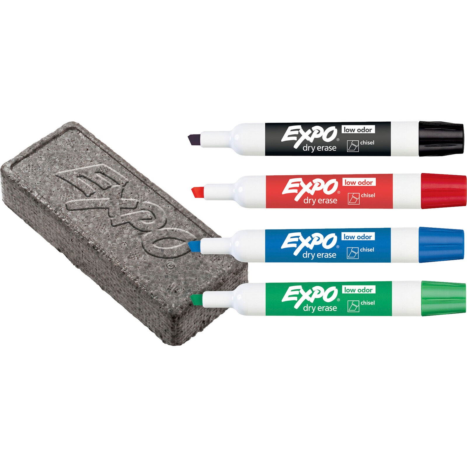 Expo Whiteboard Caddy Organizer - Chisel Marker Point Style - Assorted Ink - 4 /