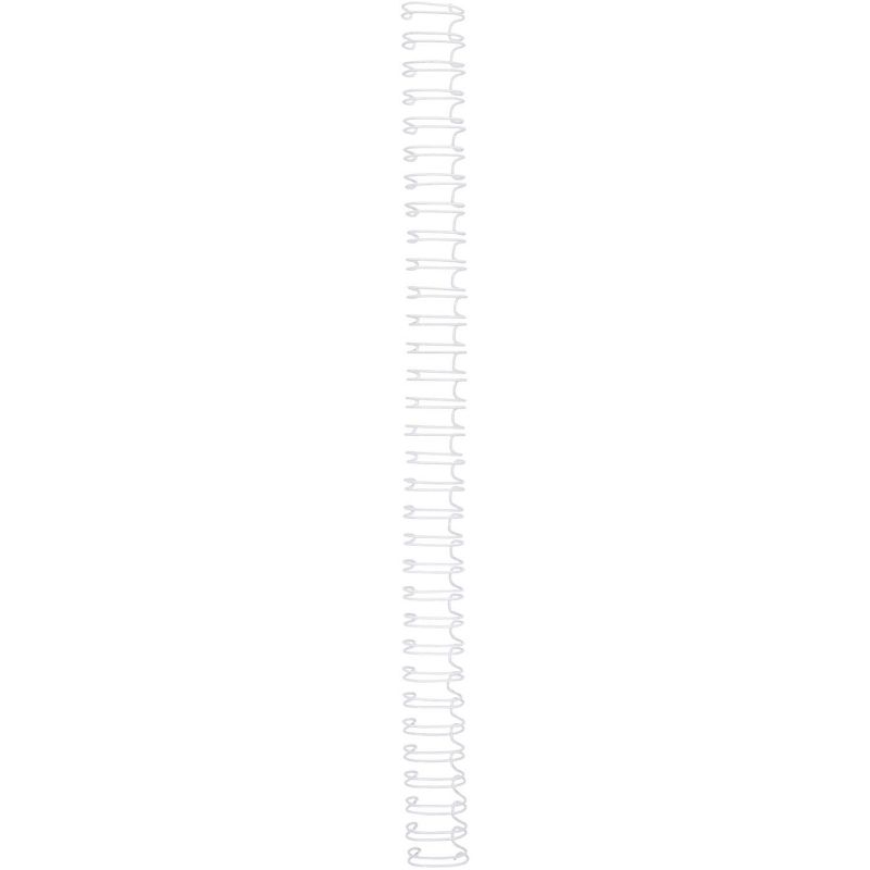 Stockroom Plus 100-Pack White Double Loop Wire Spiral Binding Coils Spines for 85 Sheets, 10.5"x0.43", 3:1 Pitch