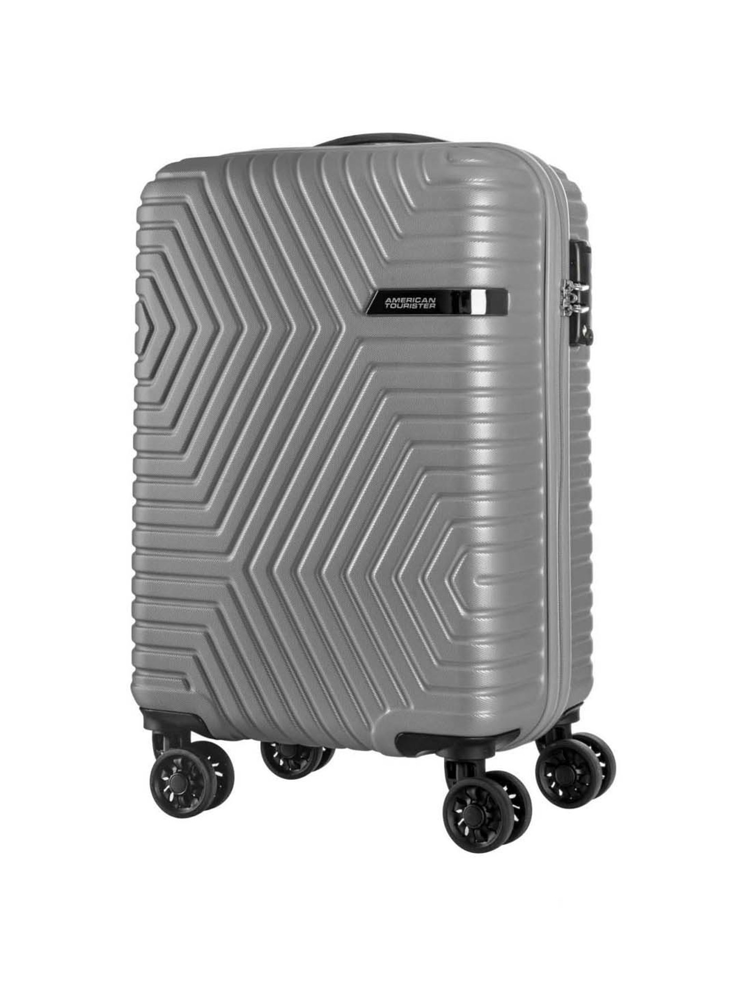 American Tourister Ellen Grey Textured Hard Large Trolley Bag - 54 cm