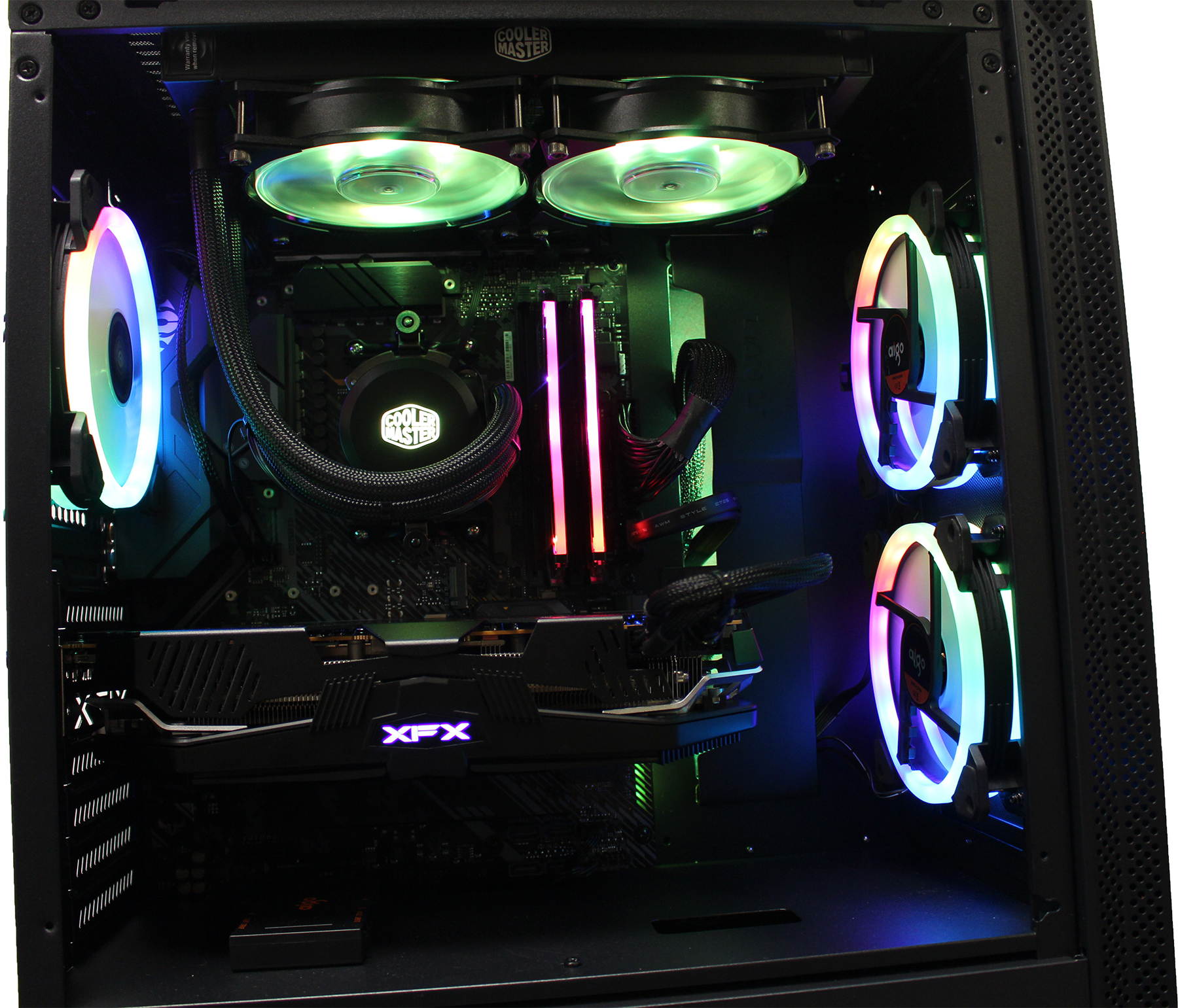 PRC Born2Game Special Edition Gaming Desktop PC AMD Ryzen 9 3900X 12-Core 3.8GHz 32GB DDR4-3200 RAM AMD Radeon RX 5700 XT 8GB GDDR6 WiFi 2TB NVMe SSD Windows 10 Pro