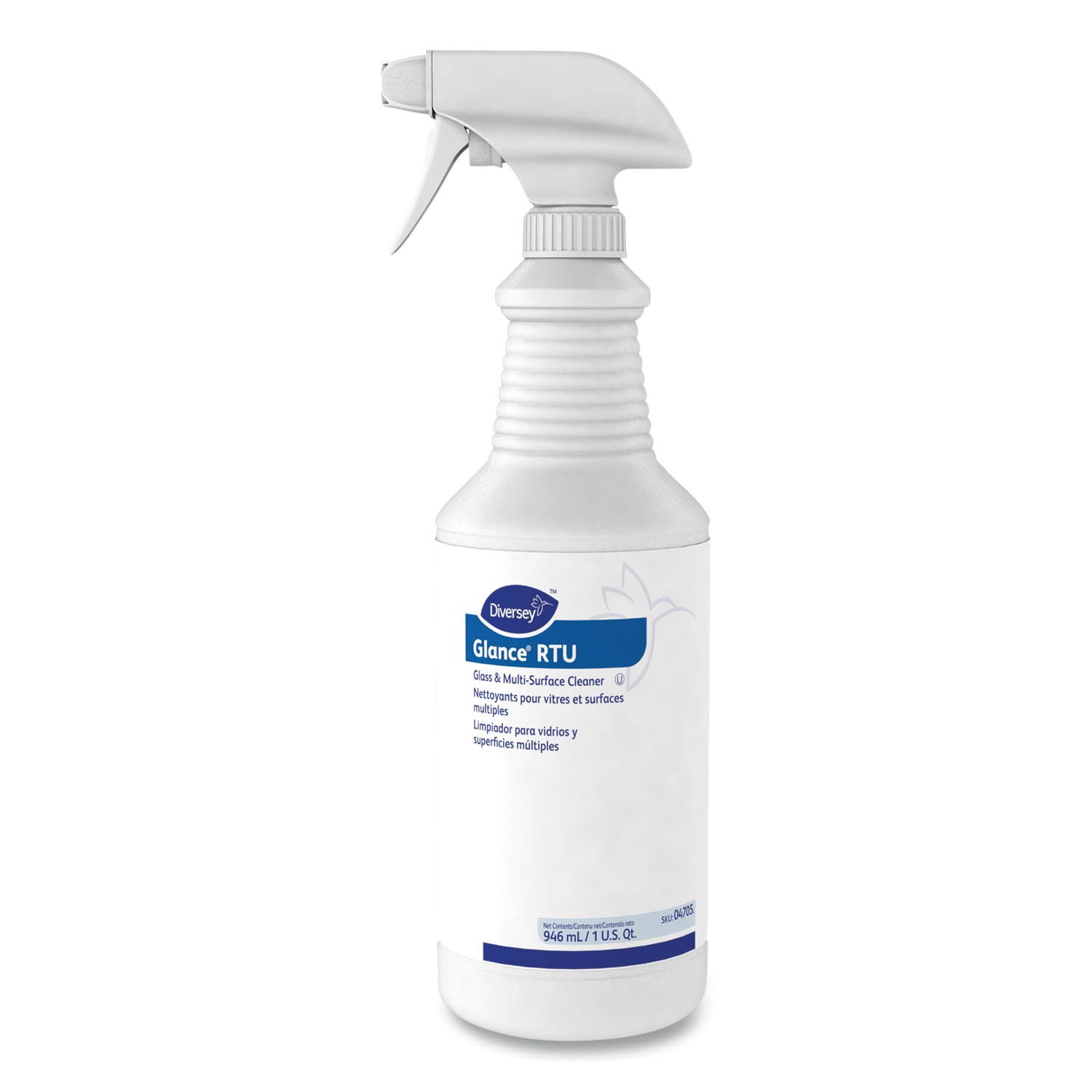 Diversey Glance Glass & Multi-Surface Cleaner, Original, 32oz Spray Bottle