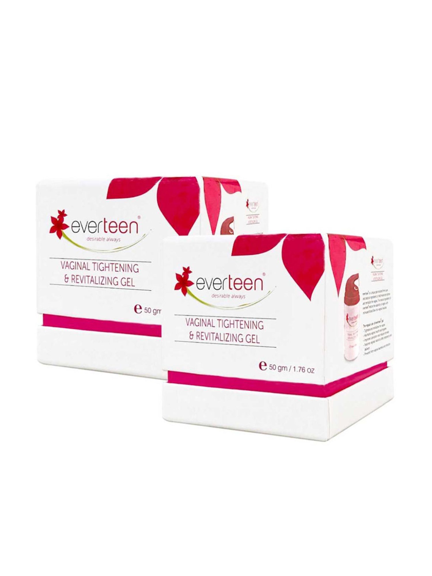 everteen Vaginal Tightening & Revitalizing Gel Large for Women - 50 gm Each (Pack of 2)