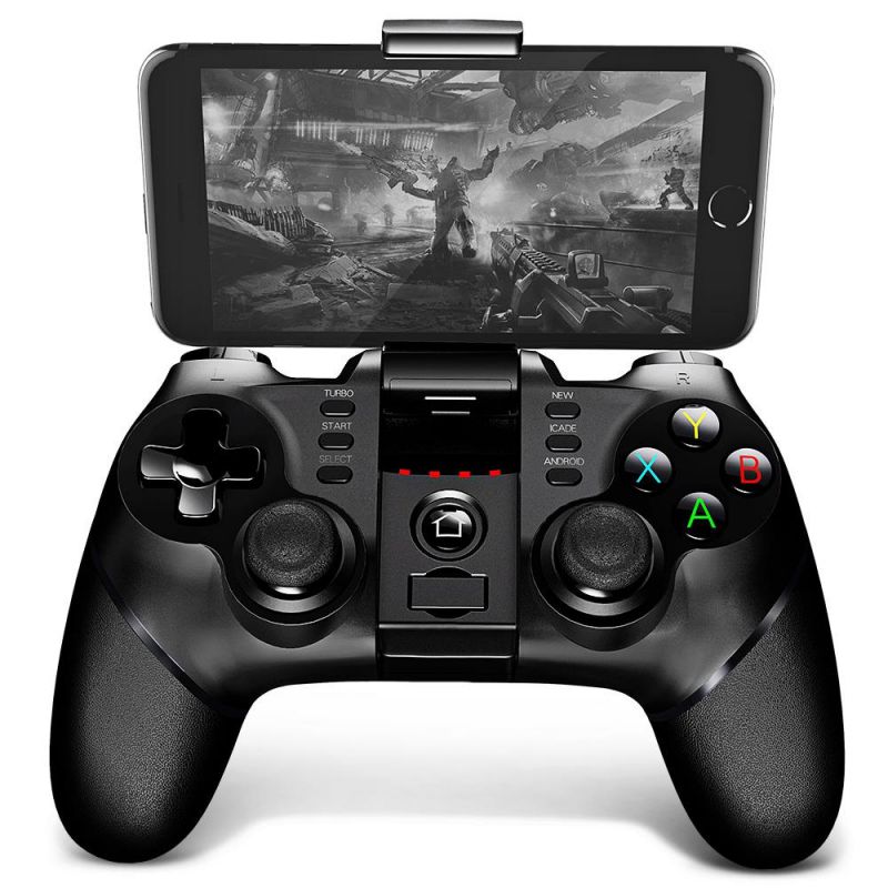 Game Controller Bluetooth Gamepad Joystick with Bracket 2.4G Wireless Receiver for Android Smart Phones / Tablet / Smart TV / TV box / PS3