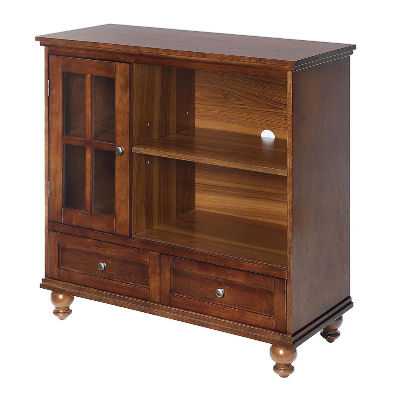Tahoe Highboy TV Stand Dark Walnut - Breighton Home