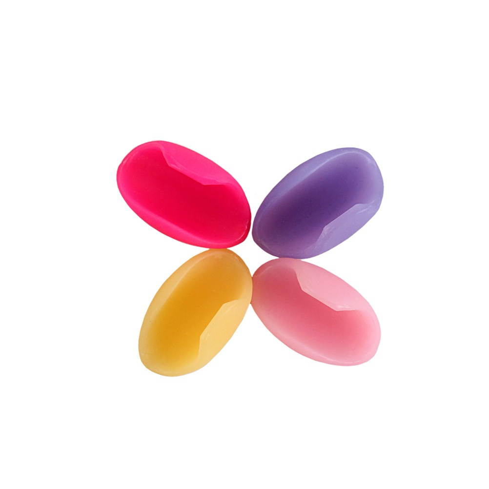 4pcs Flute Thumb Rest Cushion Finger Protector Finger Cover for Wind Instrument Parts CF50 (Random Color)