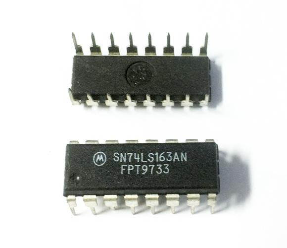 2PCS SN74LS163AN IC SYNC 4-BIT BIN CNTR 16-DIP LS163 74LS163