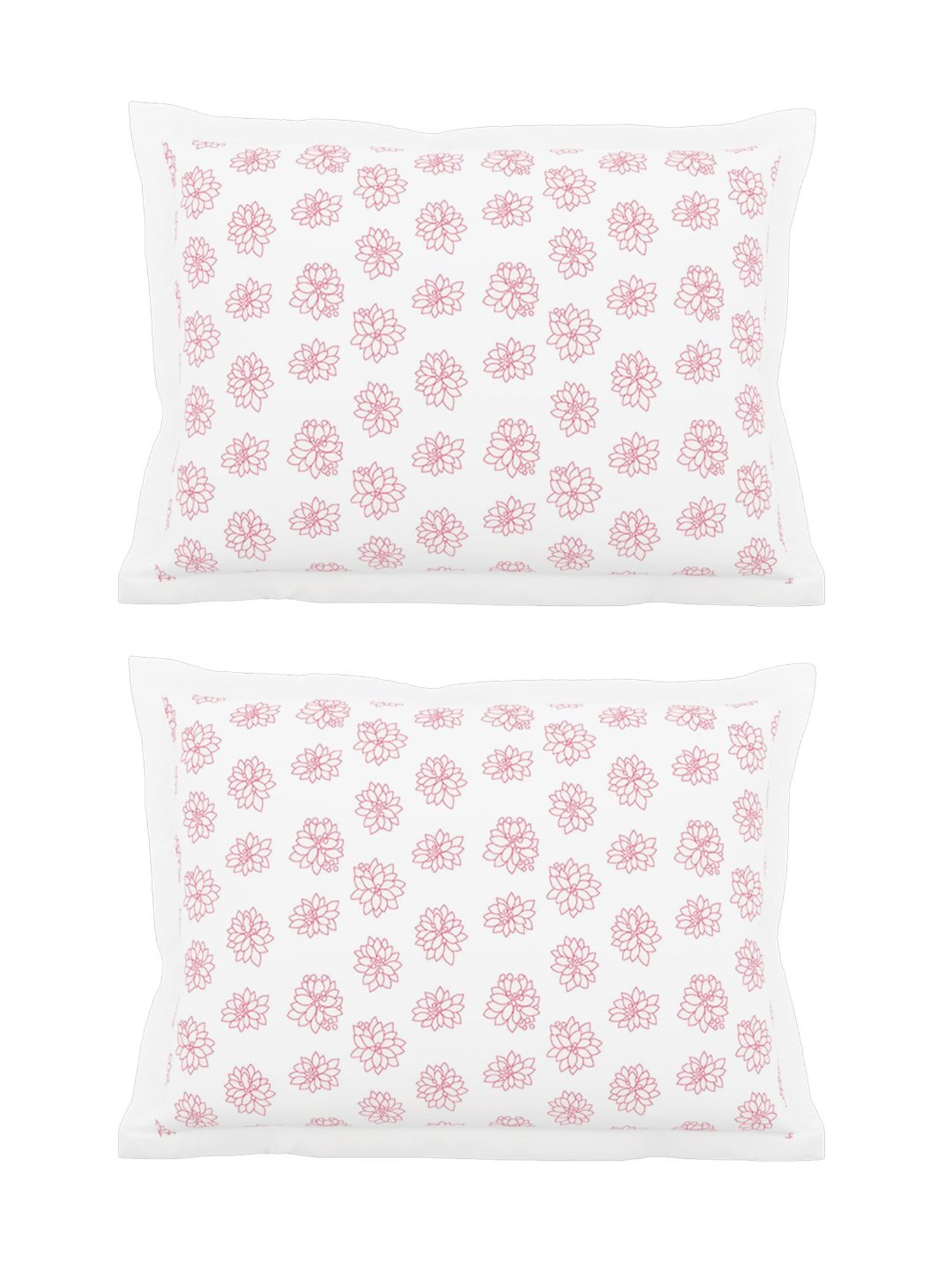 Petal Home Acadia White Cotton Pillow Covers - Set of 2