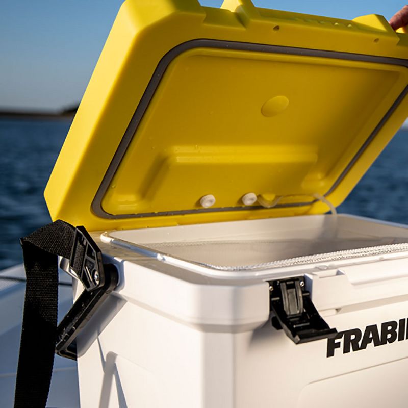Frabill FRBBA213 Magnum Bait Station 13 Heavy Duty Tackle Box Bait Station Live Bait Cooler, 2 Speed Water Resistant Battery Powered Aerator, 13 Quart