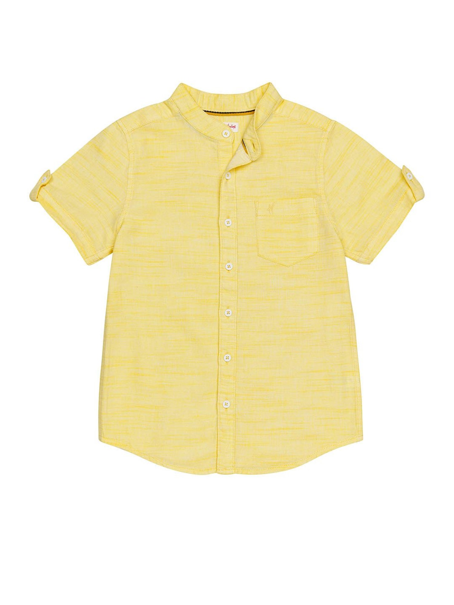H by Hamleys Boys Yellow Self Shirt