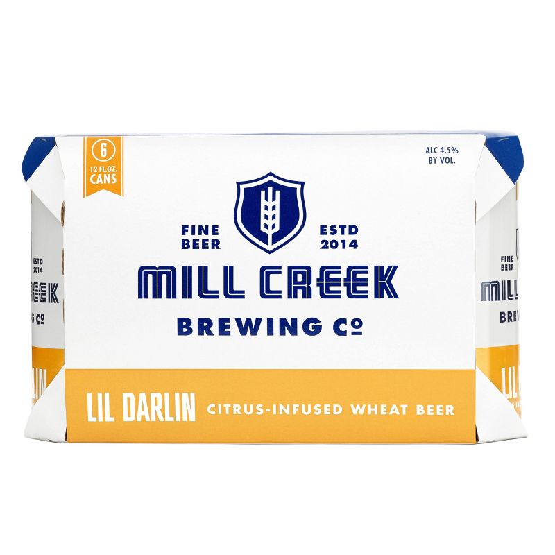 Mill Creek Lil Darlin Citrus-Infused Wheat Beer - 6pk/12 fl oz Cans