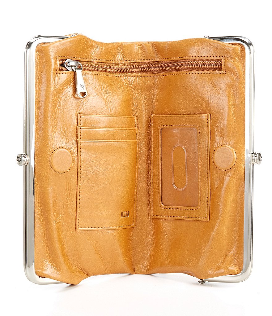 HOBO Original Leather Lauren Double-Frame Clutch Wallet