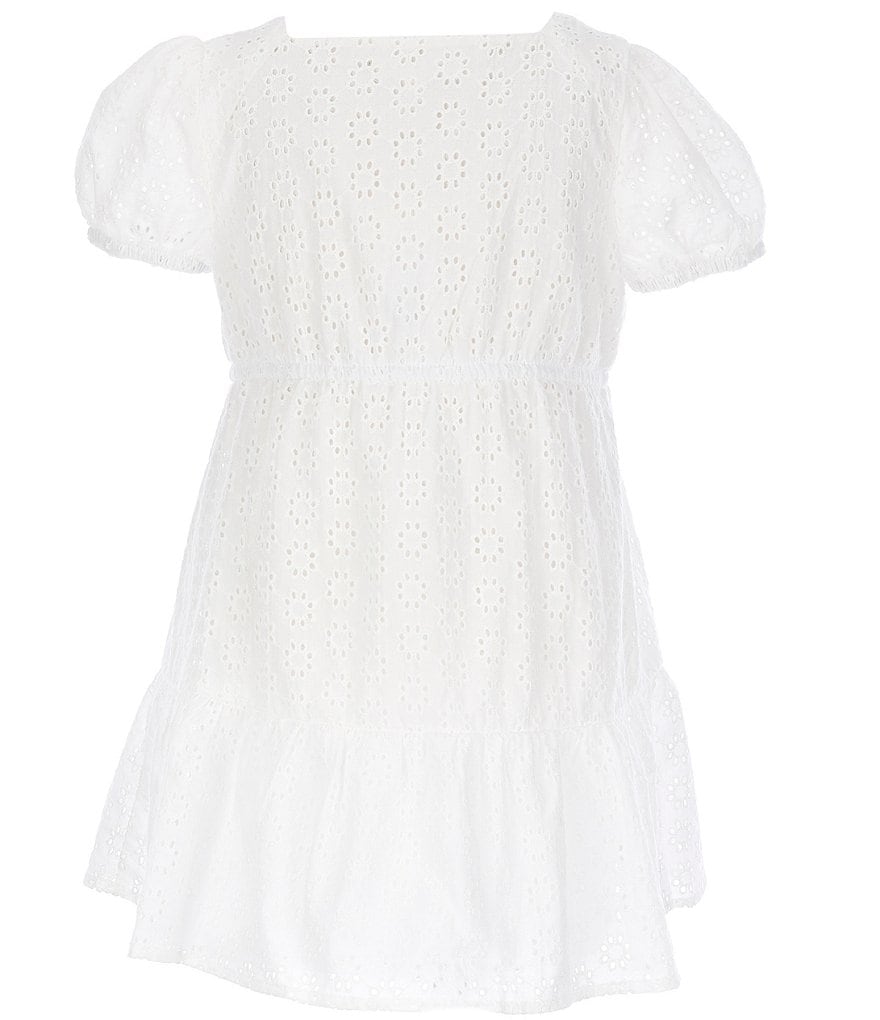 Copper Key Little Girls 2T-6X Eyelet A-Line Dress