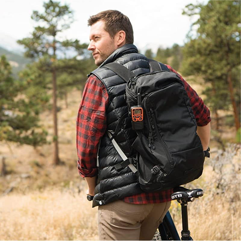 T51VP3 22 Channel FRS Walkie Talkie - Up to 28 Mile Range Two-Way Radio - Orange/Black (Pack of 10)