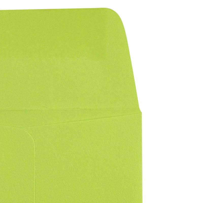 JAM Paper 50pk 2 1/4"x3 1/2" #1 Coin Business Envelopes - Lime Green
