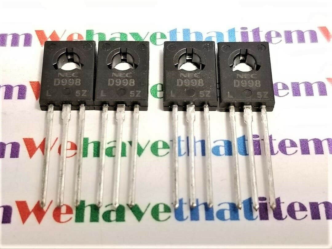 2SD998 / D998 / TRANSISTOR / TO126 / 4 PIECES (qzty)