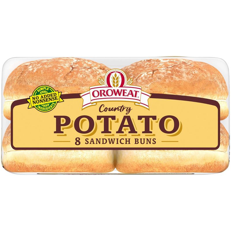 Oroweath Country Potato Hamburger Buns - 21oz/8ct