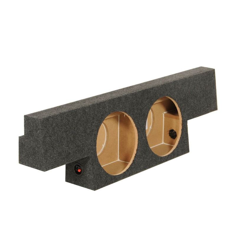 QPower GMC Chevy 2004 - 2006 Non HD Crew Cab Behind Seat Dual 10" Subwoofer Box