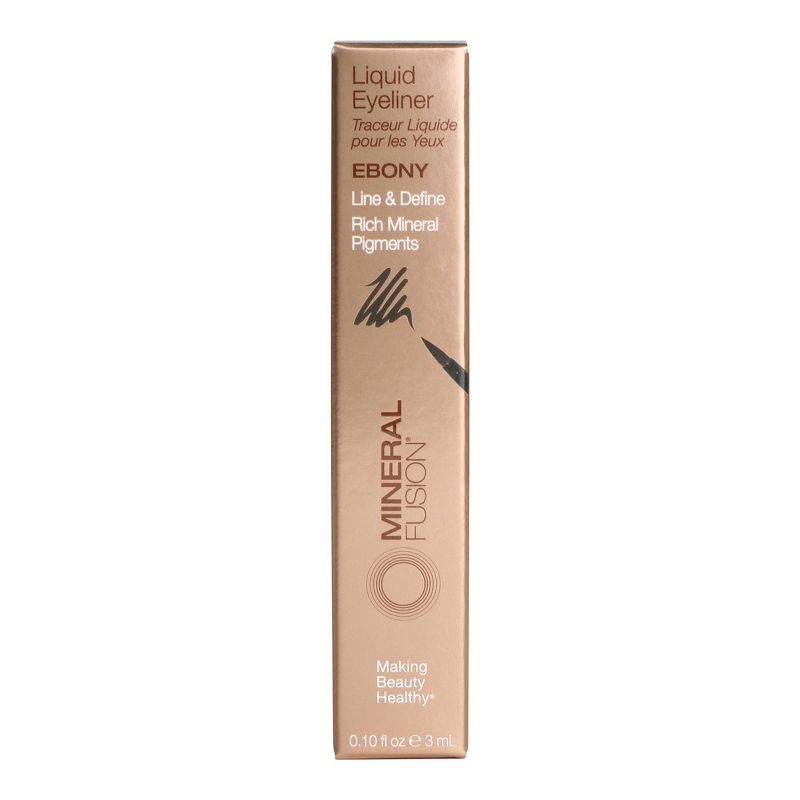 Mineral Fusion Liquid Eyeliner - Ebony - 0.10 fl oz