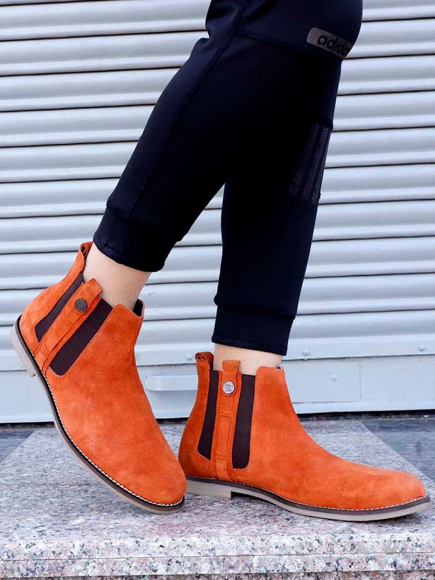 Eego Italy Men's Tan Chelsea Boots