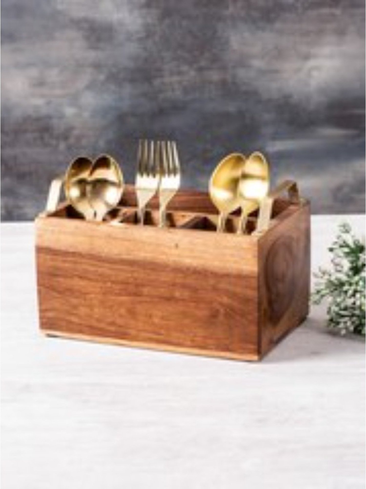 Home4U Iona Multi Wood Cutlery (2 Pcs)