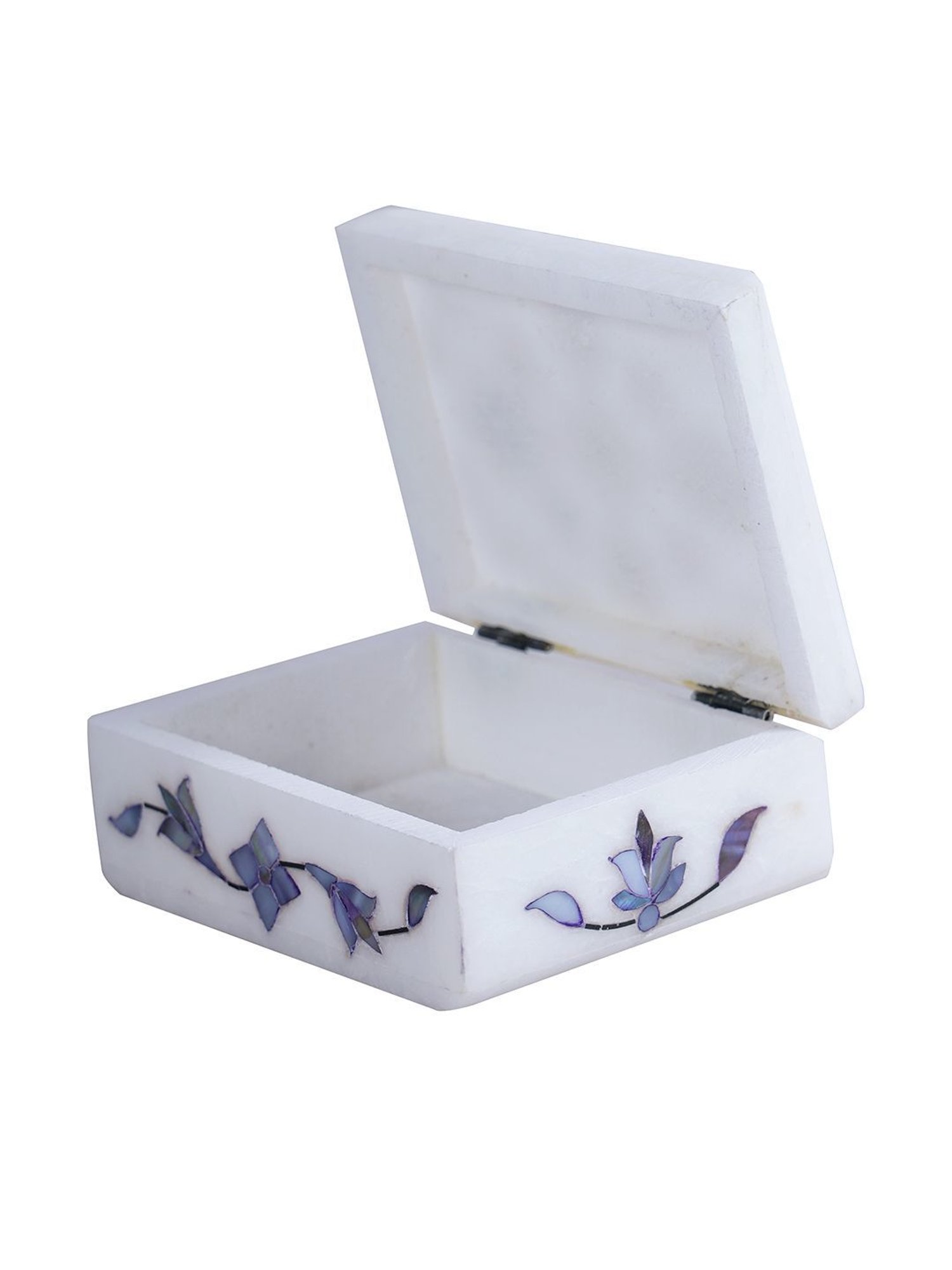 Aapno Rajasthan Blue & White Marble Jewellery Box