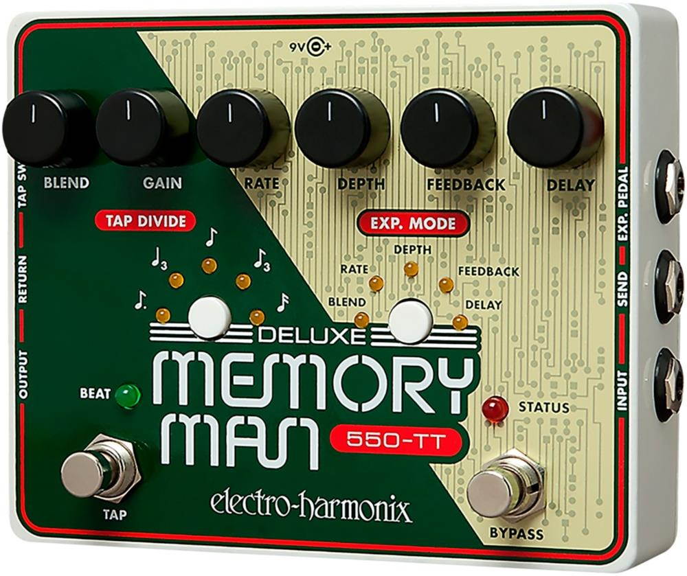 Electro-Harmonix Deluxe Memory Man Tap Tempo 550 Effect Pedal