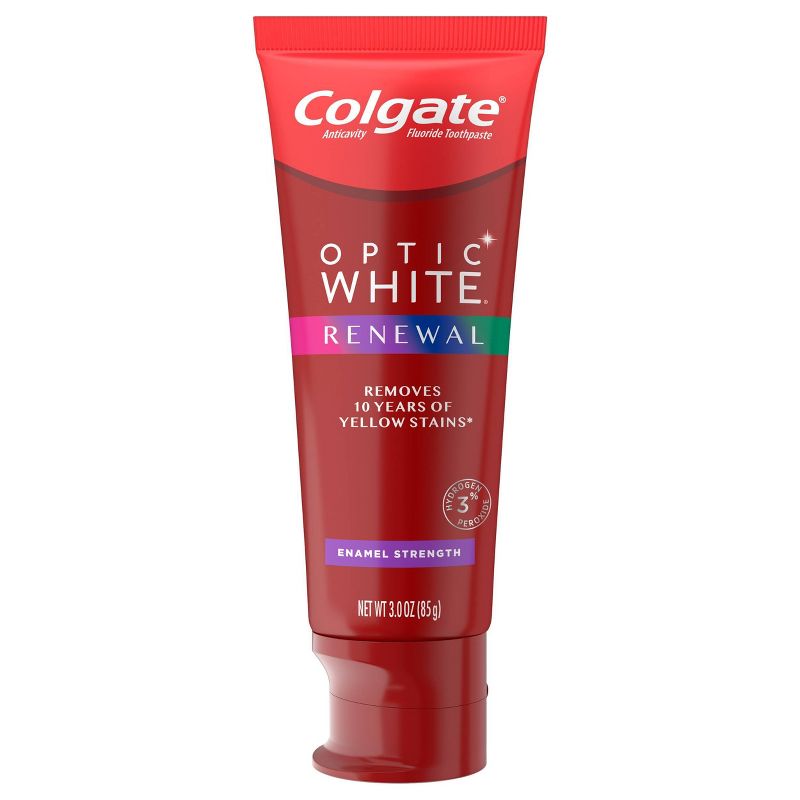 Colgate Optic White Renewal Teeth Whitening Toothpaste - Enamel Strength - 3oz