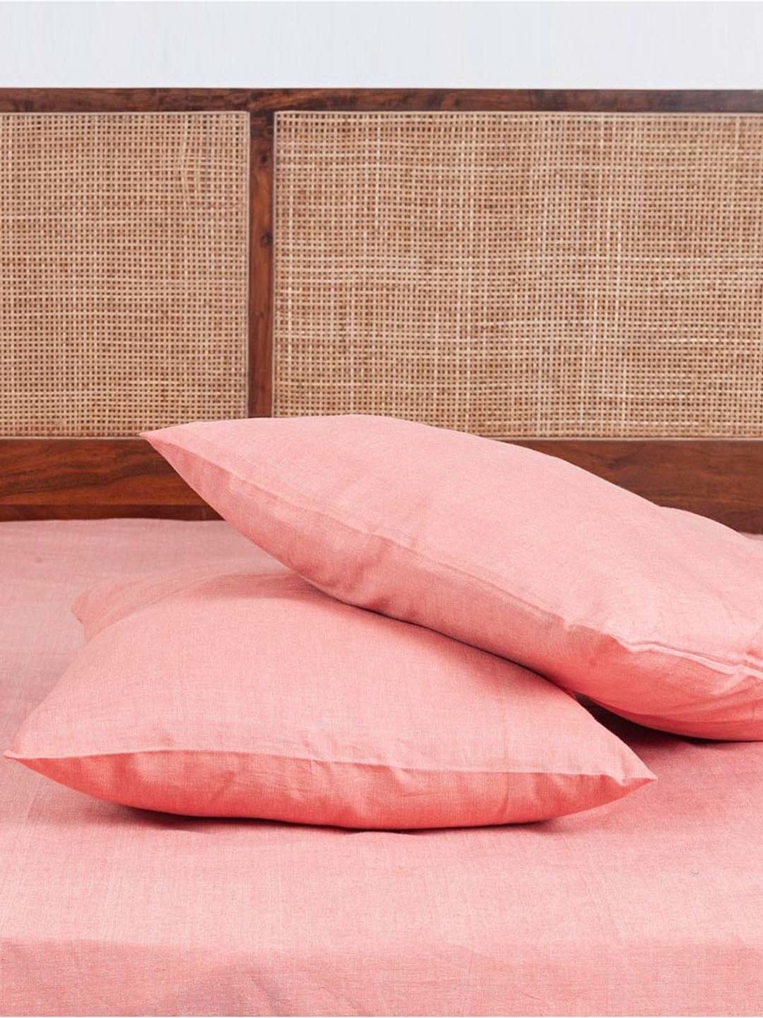 Fabindia Coral Cotton 92 TC Single Bed Sheet With Pillow Cover