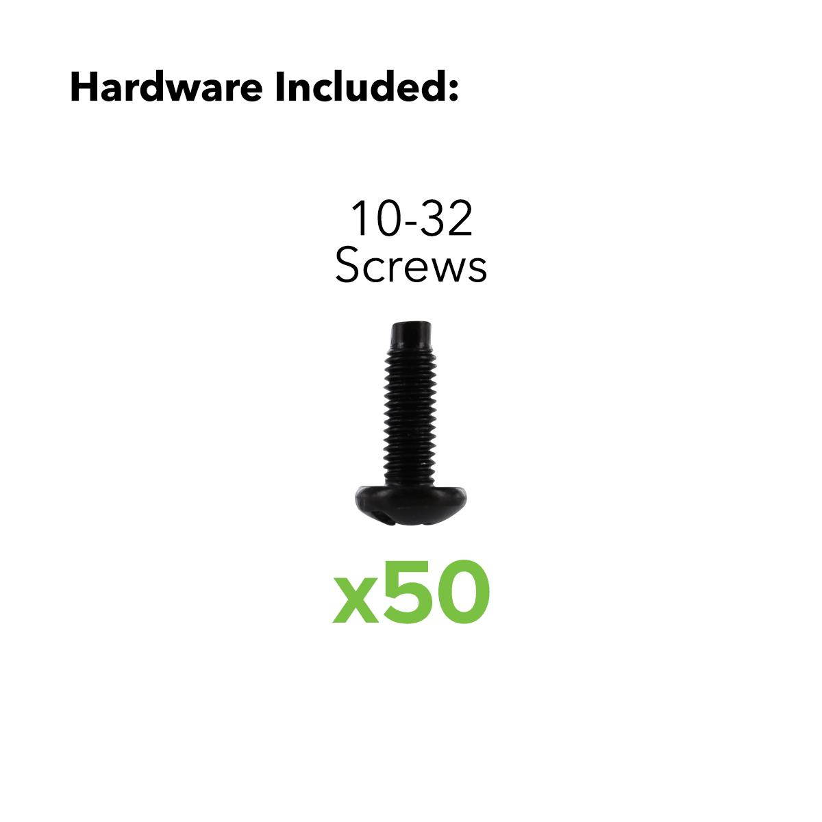 Navepoint 10-32 Pan Phillips Pilot Point Screws For Rack Mount Server Shelves Cabinets 3/8 Inch, Set Of 50