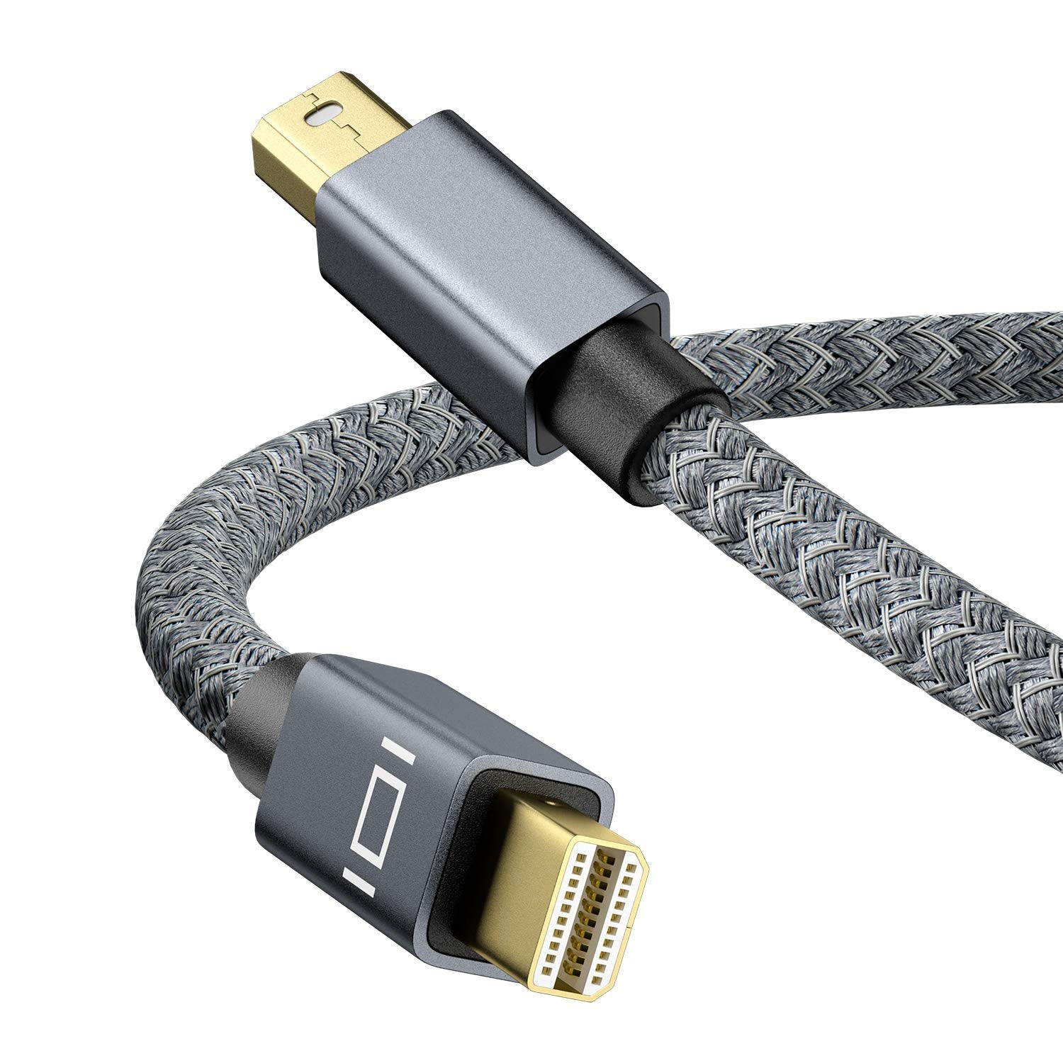 Mini Displayport to Mini Displayport Cable 10FT (Not Thunderbolt 2) 4K 60Hz Mini Display Port to Mini DP Cord for MacBook Pro/AiriMacMicrosoft Surface Pro 3 4 5ThinkPadLenovo