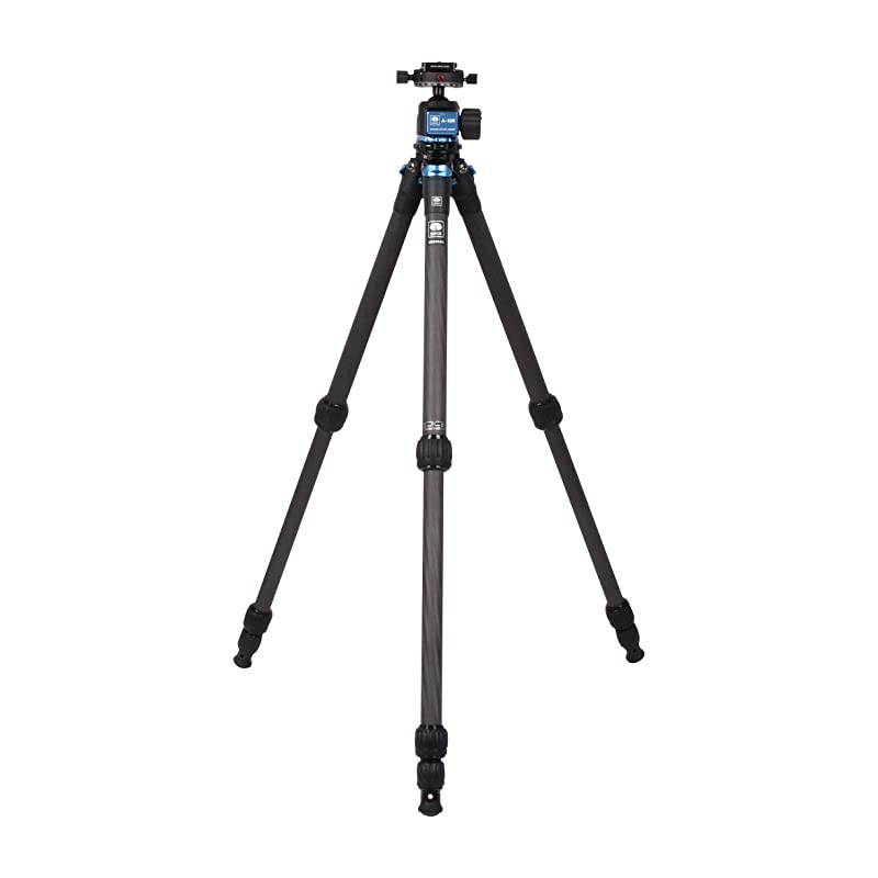 Carbon Fiber Tripod AM-254 47.2" 10X with Ball Head A-10R,Stainless Steel Spikes,Case