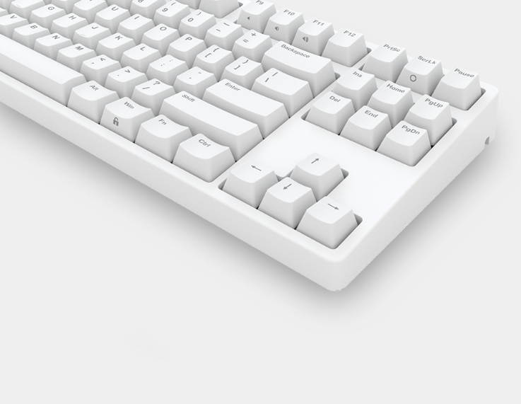 iKBC F87 RGB TKL Mechanical Keyboard with Cherry MX Brown Switch, Black PBT Double Shot Keycap