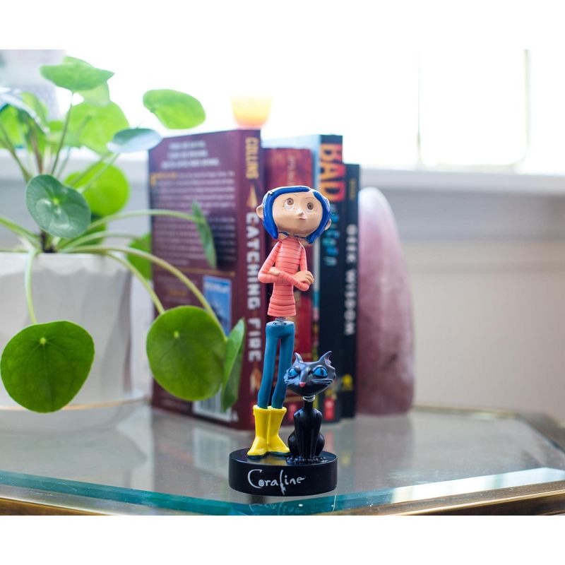 Surreal Entertainment Coraline with Cat PVC Bobble Figure | 6.5 Inches Tall