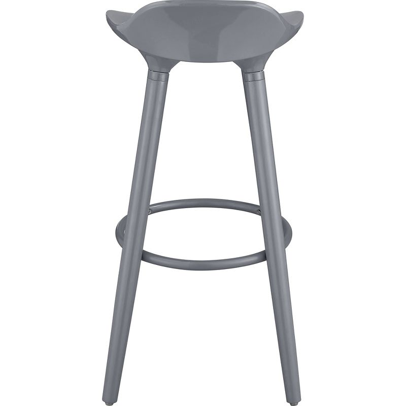 Caroline Barstool Gray - ELLE DECOR